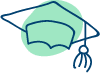 de icon gradcap filled png